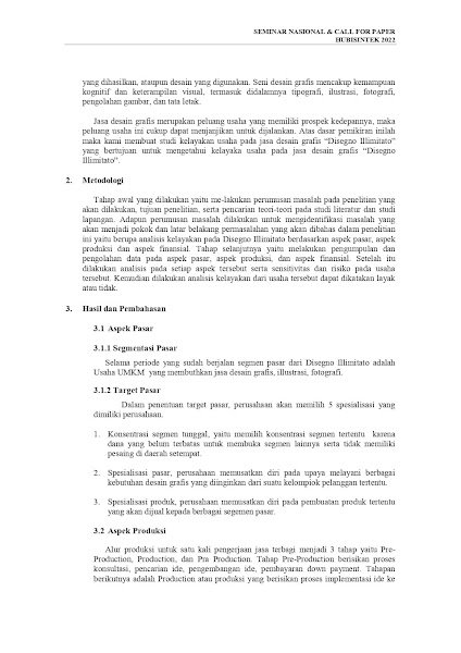 Contoh Studi Kelayakan UMKM